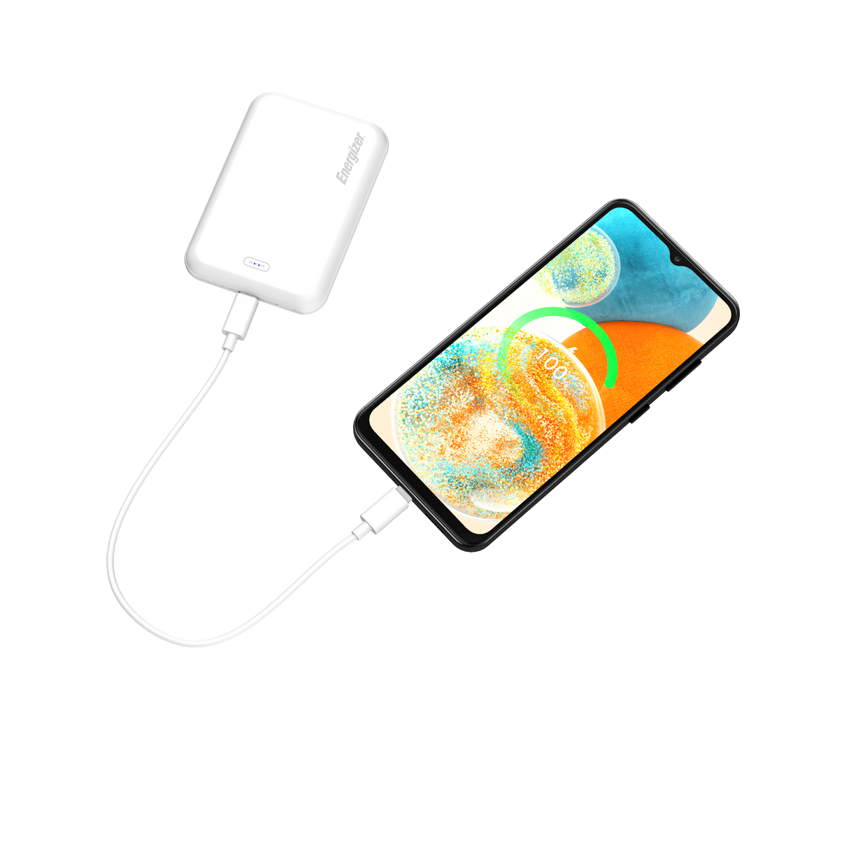 Energizer 15W magnetisk trådløs powerbank. Hvid