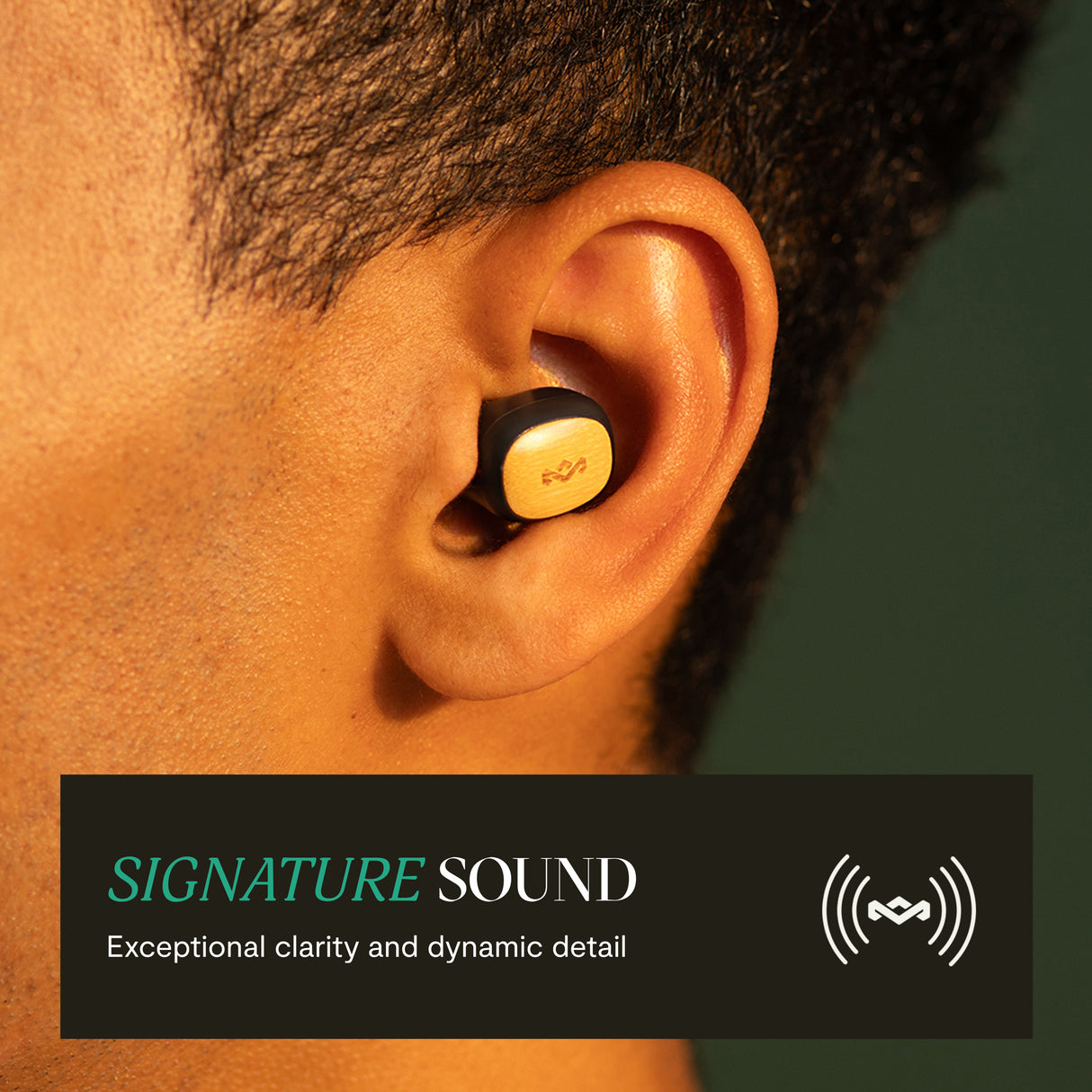 Marley Smile Jamaica Mini True Wireless Earbuds. Sort