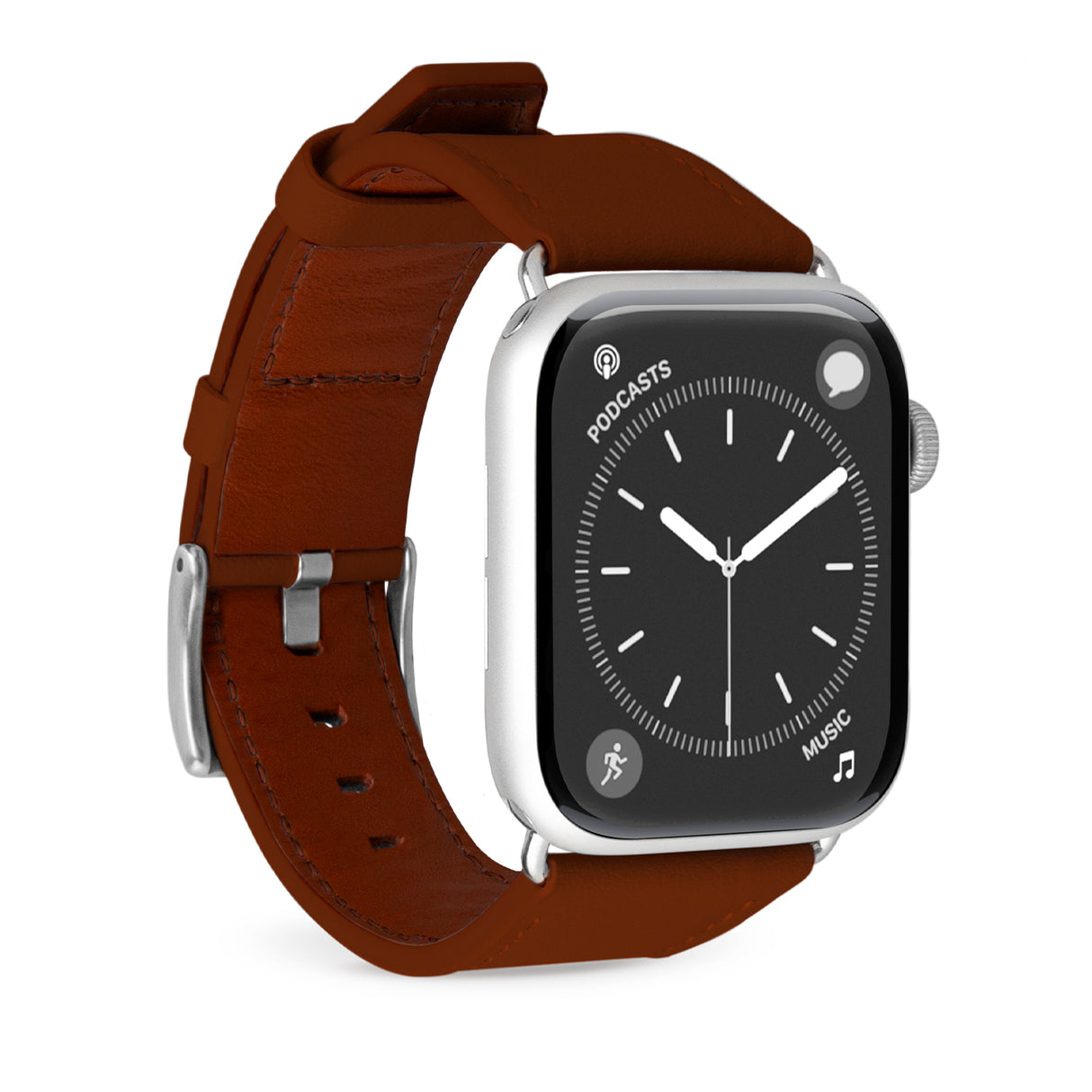 PURO E-Classic bånd til Apple Watch. Brun