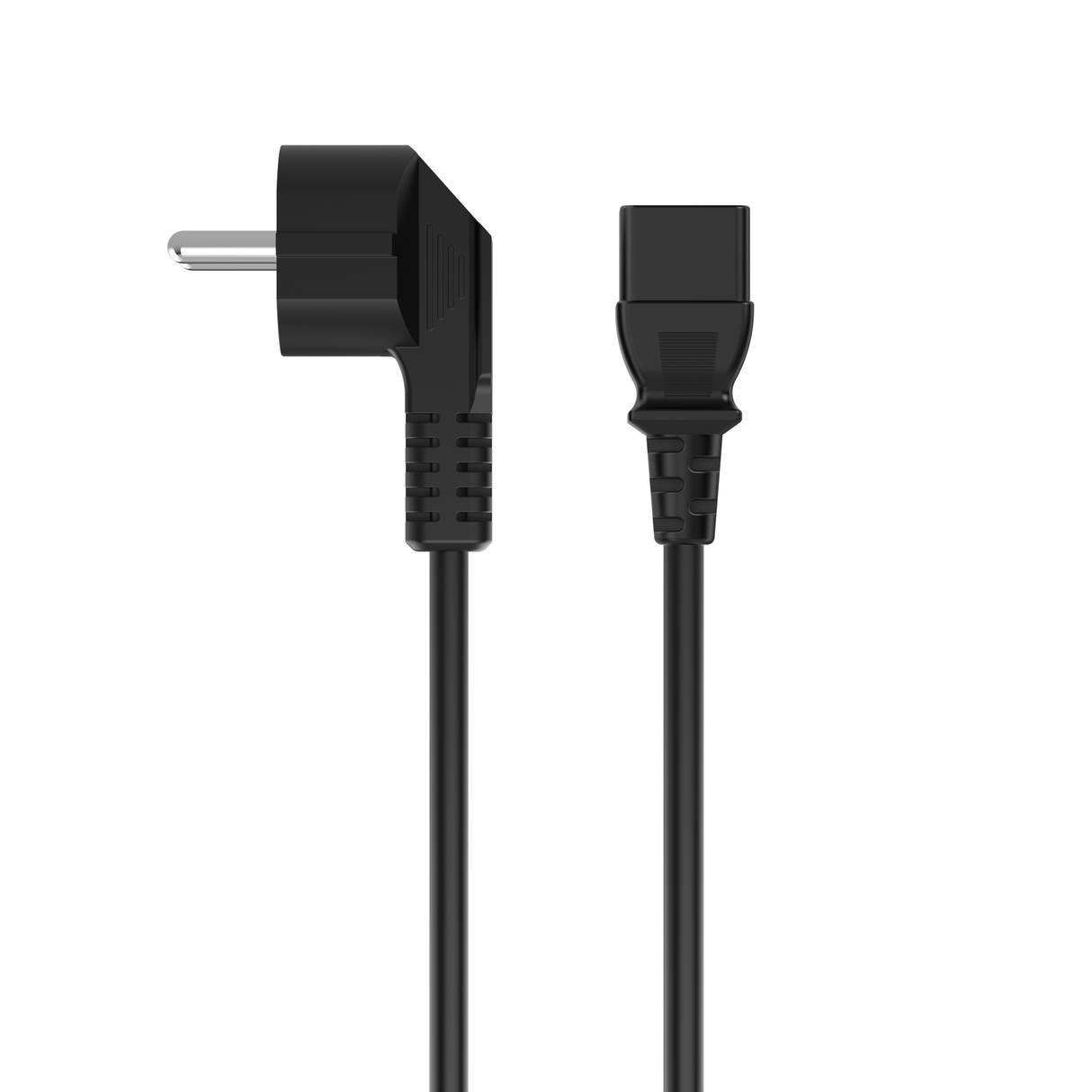 Sinox 3-pin strømkabel. 1,8m. Sort