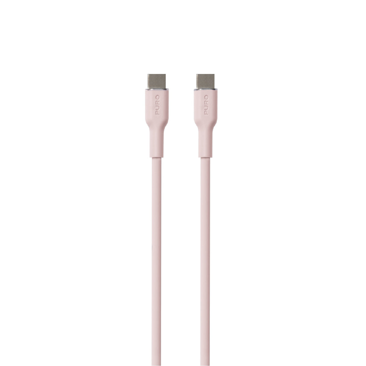 PURO strøm- og datasynkroniseringskabel SOFT fra USB-C til USB-C 1,5 m