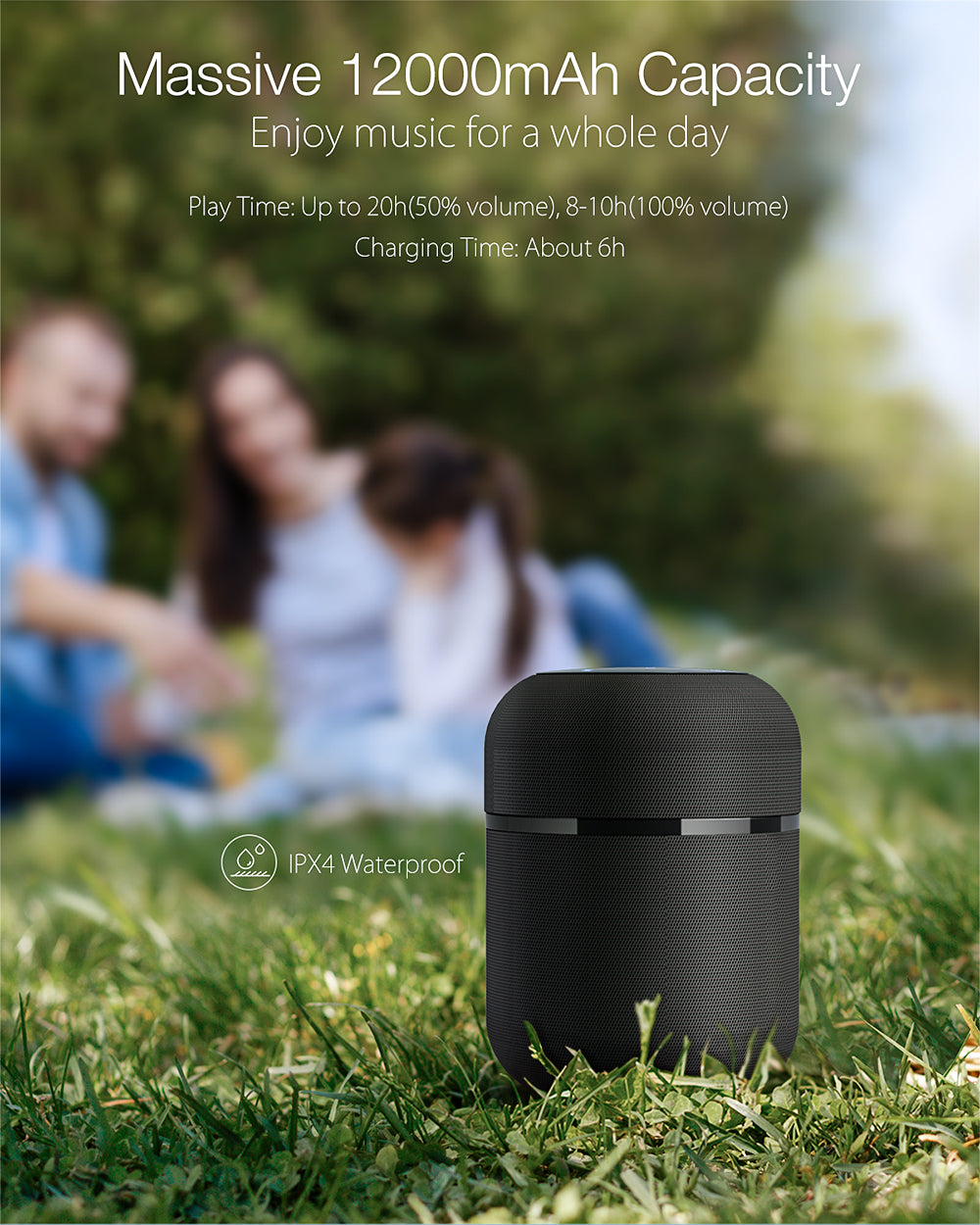 Sinox Sonitus 360 XL højttaler. Sort