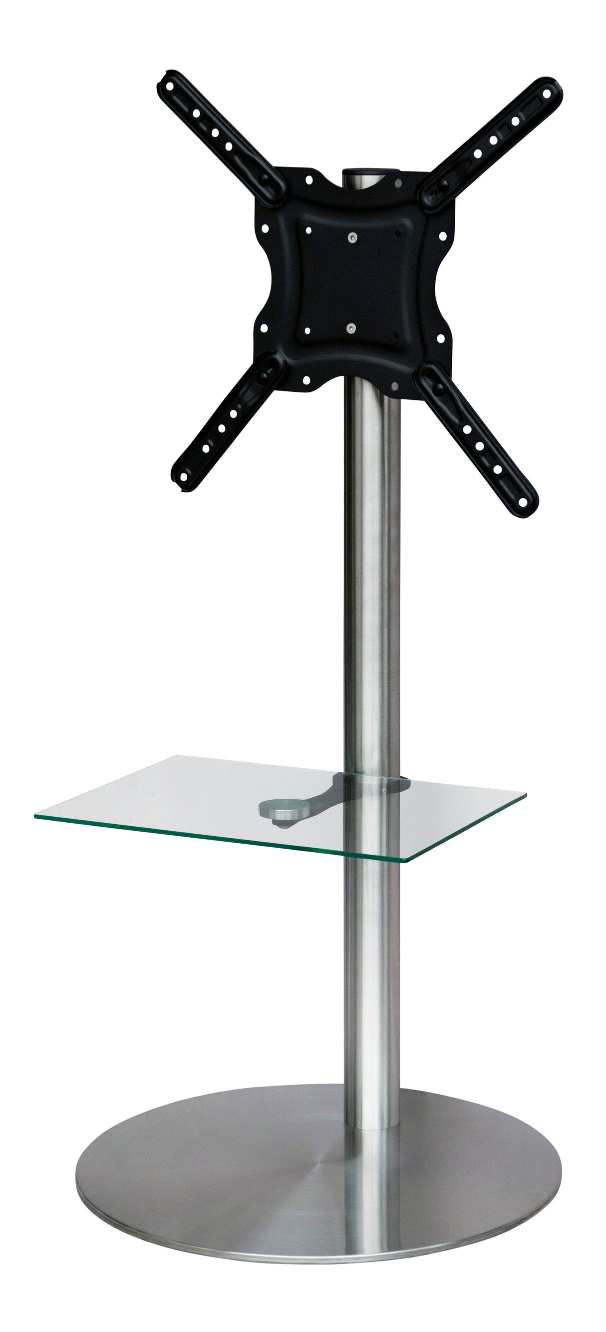 Sinox StandView TV gulvstand med drejbar top. 26"-65". Alu finish