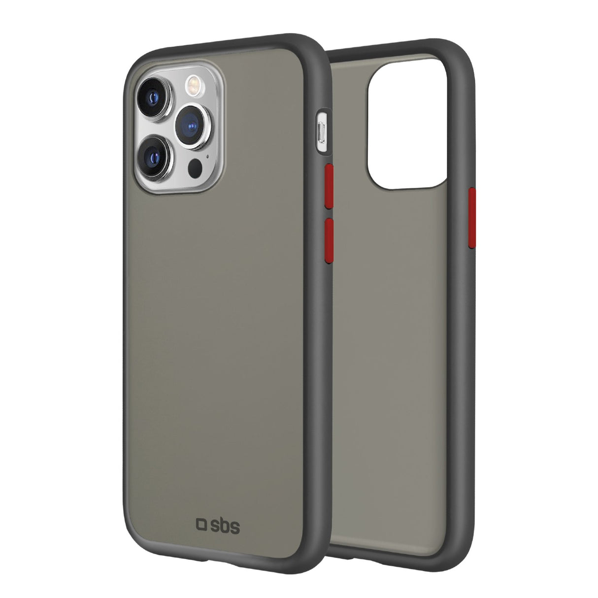 SBS Rim cover til iPhone 13 Pro®. Sort/rød