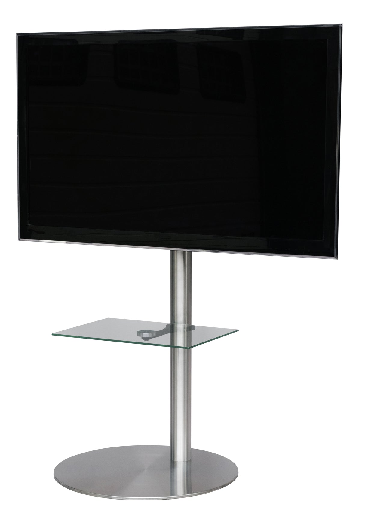 Sinox StandView TV gulvstand med drejbar top. 26"-65". Alu finish