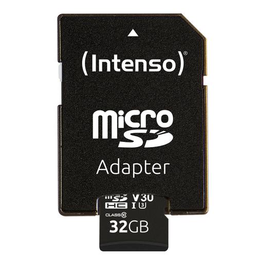 Intenso 3433480 hukommelseskort 32 GB MicroSDHC UHS-I Klasse 10