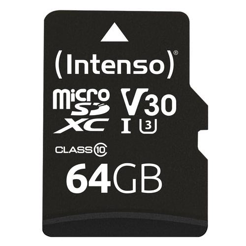 Intenso 3433490 hukommelseskort 64 GB MicroSDXC UHS-I Klasse 10