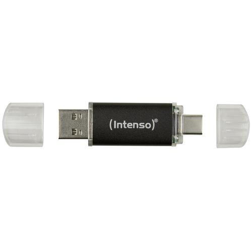 Intenso Twist Line USB flash drive 32 GB USB Type-A / USB Type-C 3.2 Gen 1 (3.1 Gen 1) Anthracite