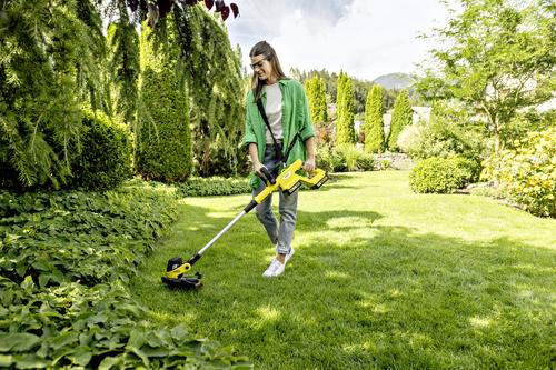 Karcher LTR 3-18 DUAL BATTERY SET 30 cm Black, Stainless steel, Yellow