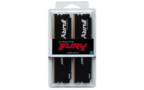 Kingston Technology FURY Beast 16GB 6000MT/s DDR5 CL36 DIMM (sæt med 2) Black EXPO