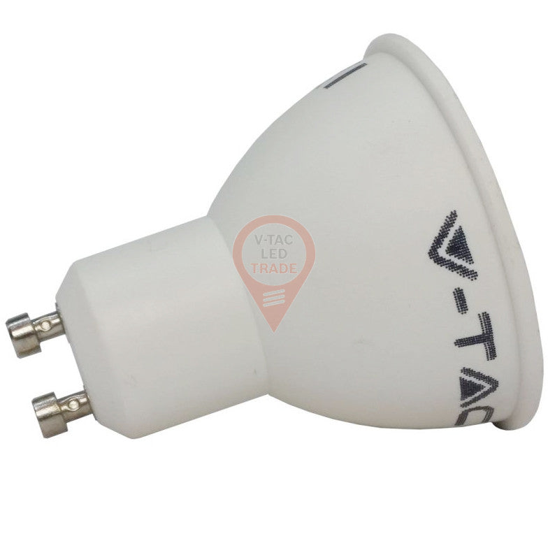 LED-spotlight - 7W GU10 plastik med linse varm hvid 38°