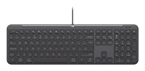 Logitech 920-013349 keyboard Mouse included Home/Office USB QWERTY US International Graphite