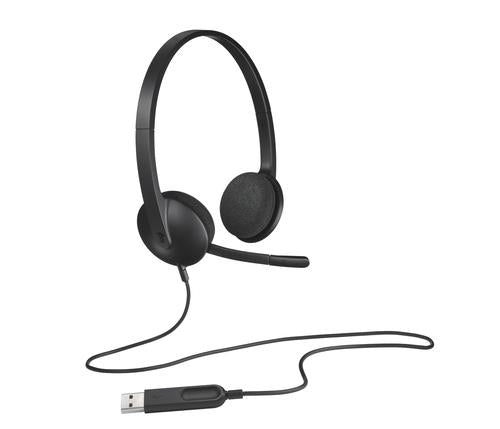 Logitech USB Headset H340 Kablet Høretelefoner