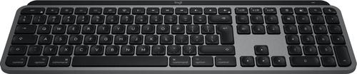 Logitech Master MX Keys S for Mac keyboard Office RF Wireless + Bluetooth QWERTY US International Aluminium, Black