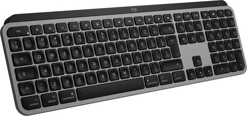 Logitech Master MX Keys S for Mac keyboard Office RF Wireless + Bluetooth QWERTY US International Aluminium, Black