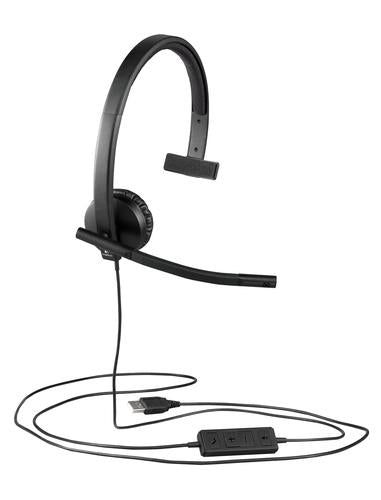 Logitech H570E Headset Ledningsført Kontor/Callcenter USB Type-A Sort