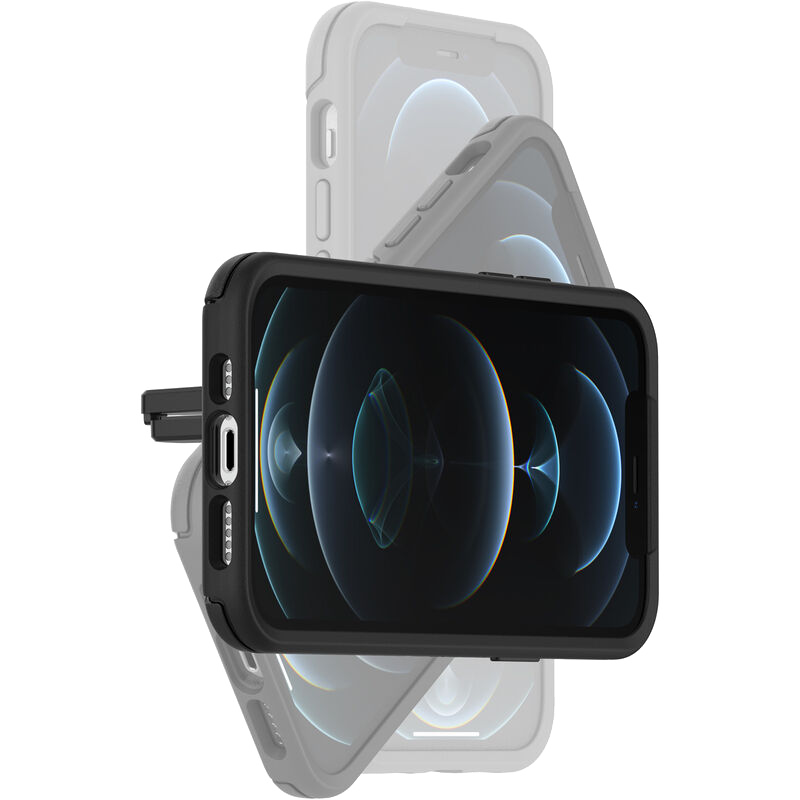 OtterBox-mobiltelefon holder til iPhone - sort - polykarbonat, magnet