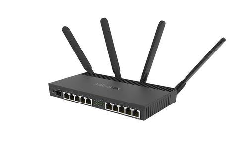 Mikrotik RB4011iGS+5HacQ2HnD-IN trådløs router Gigabit Ethernet Dual-band (2,4 GHz / 5 GHz) Sort