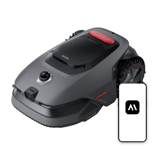 MOVA LiDAX Ultra 1000 Robotic lawn mower Battery Black, Red