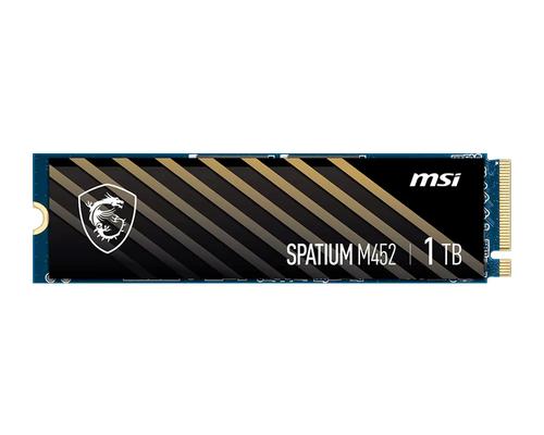 MSI SPATIUM M452 PCIE 4.0 NVME M.2 1TB internal solid state drive PCI Express 4.0 3D NAND