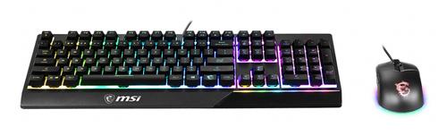 MSI VIGOR GK30 tastatur Mus inkluderet Spil USB QWERTY US engelsk Sort