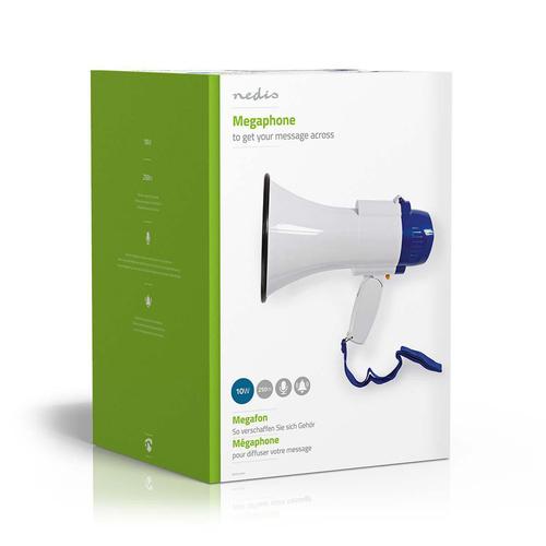 Nedis MEPH150WT megaphone White, Blue