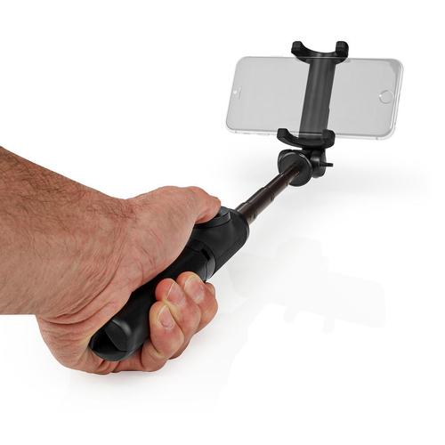Nedis SEST250BK selfie stick Universal Black, Stainless steel