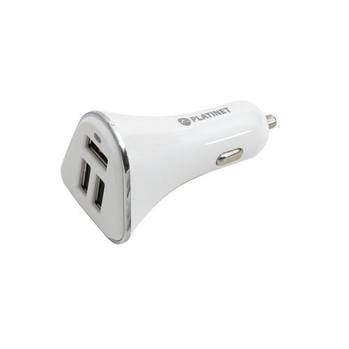 Platinet PLCR3W mobile device charger Universal White Cigar lighter Auto