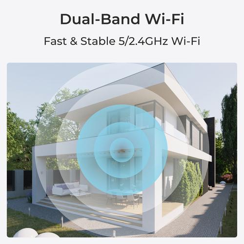 Reolink W330 - 4K Wi-Fi 6 Camera, 2.4/5 GHz Dual-Band Wi-Fi, Color Night Vision, Person/Vehicle/Animal Detection