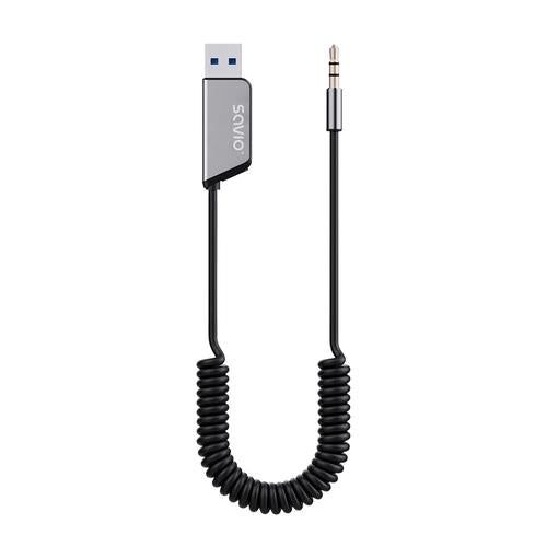Savio TR-16 FM transmitter 2400 - 2483.5 MHz Bluetooth Black, Silver
