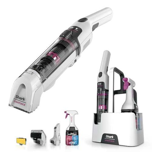 Shark HX100EUT handheld vacuum Black, Pink, White Bagless