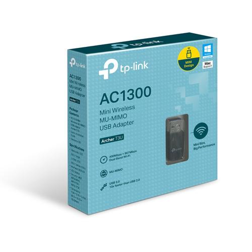 TP-LINK Archer T3U AC1300 Mini Dual Band Wi-Fi USB Adapter