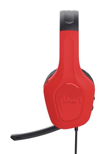 Trust GXT 416S Zirox Headset Wired Head-band Gaming Black, Cyan, Red