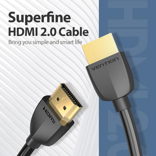 Vention AAIBH HDMI-kabel 2 m HDMI Type A (Standard) Sort
