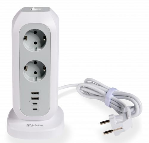 Verbatim 49547 power extension 11 AC outlet(s) Indoor White