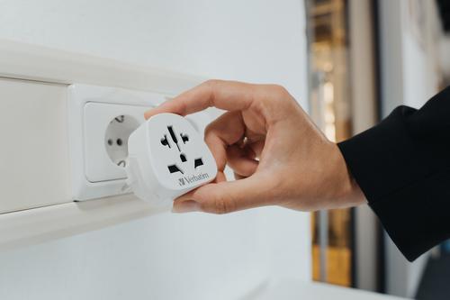 Verbatim World to Europe Adapter WTEU-02 Travel Plug