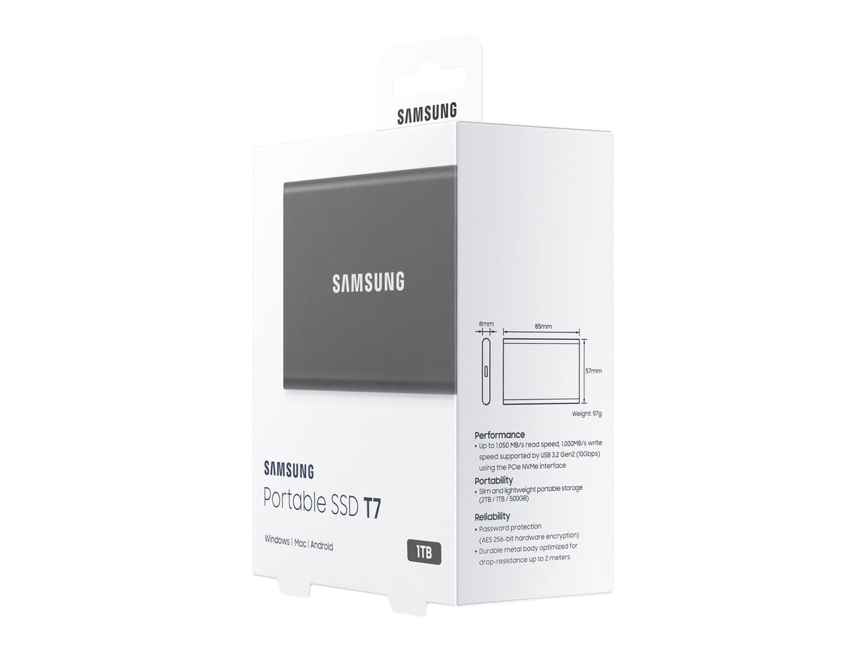 Samsung Portable SSD T7 SSD MU-PC1T0T 1TB USB 3.2 Gen 2