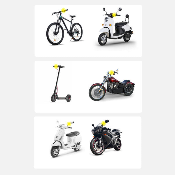 Baseus elektrisk smartphoneholder til cykel med indbygget solpanel 150mAh sort (SUZG010001)