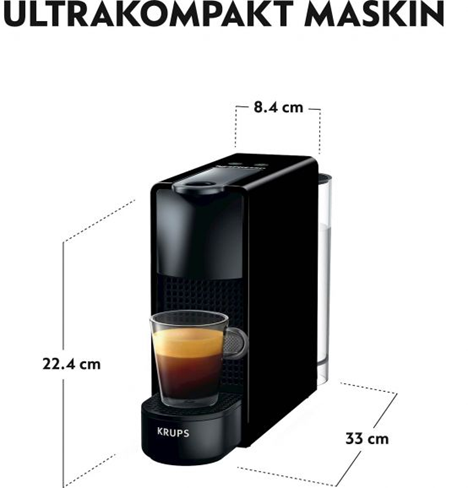 Krups Essenza Mini black - Kapsel kaffemaskine