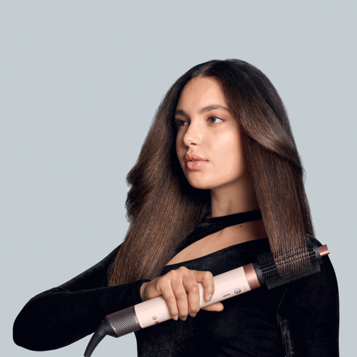 Dyson Airwrap Co-anda2x Straight + Wavy Multi-Style Complete Long Styler og Dryer HS09 Keramisk Pink/ Rose Gold EU 598757-01