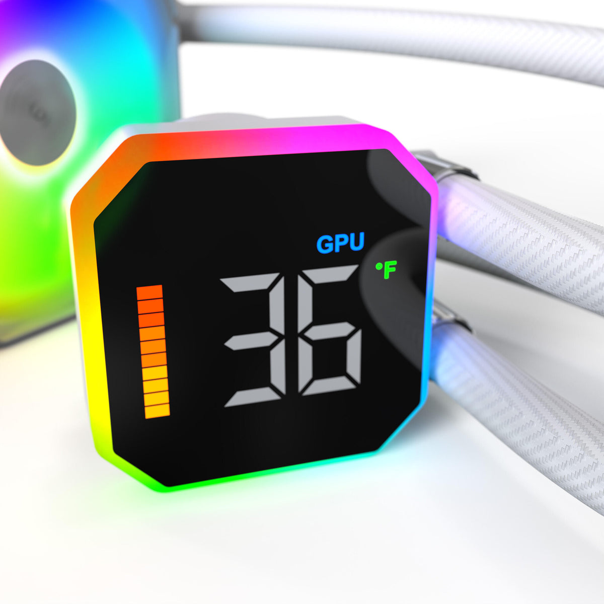 Montech HyperFlow Digital 360 Processor Alt-i-en væskekøler 12 cm Hvid 1 stk