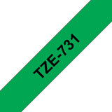 Brother TZe 731 Lamineret bånd  (1,2 cm x 8 m) 1kassette(r)