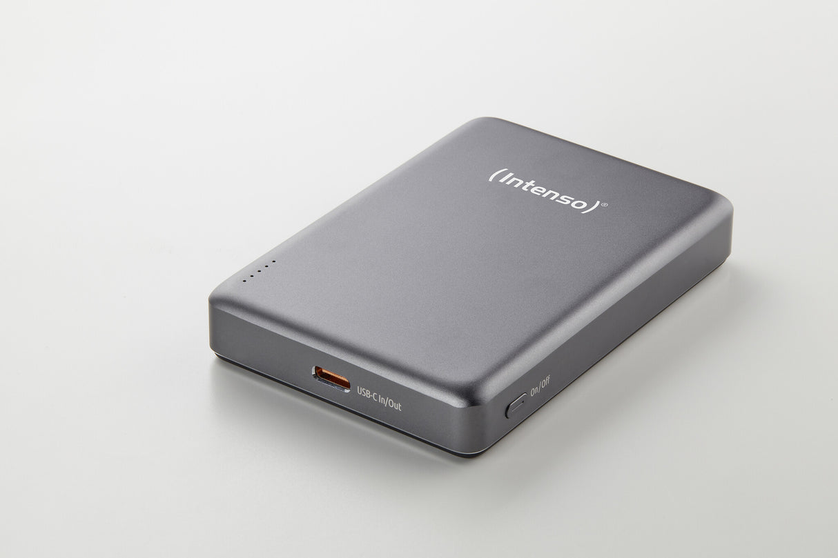 Intenso MW10000 Lithium polymer (LiPo) 10000 mAh Trådløs opladning Grå