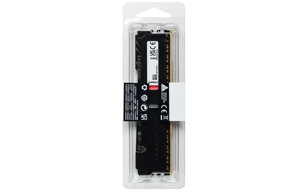 Kingston Technology FURY Beast 16GB 3200MT/s DDR4 CL16 DIMM 1Gx8 Black