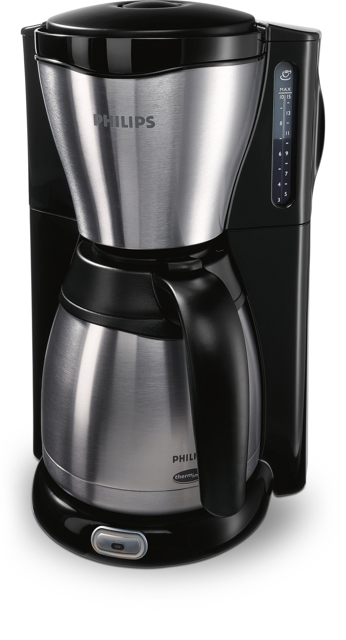 Philips Café Gaia HD7546 Kaffemaskine 1.2liter Metal/sort