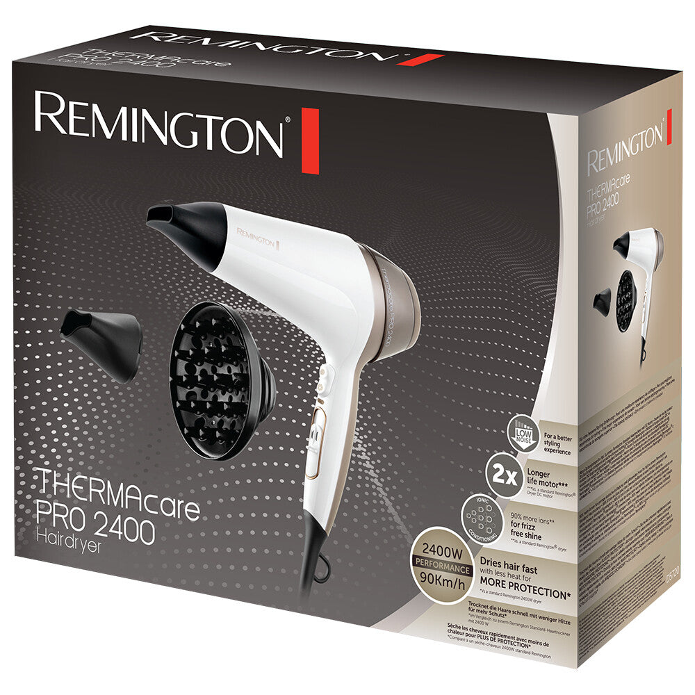 Remington D5720 hårtørrer 2400 W Brun, Hvid