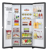 LG GSJV70MCLE side-by-side køle-fryseskab Fritstående 635 L Sort