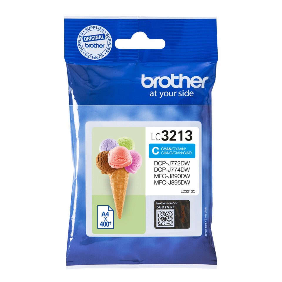 Brother LC3213C blækpatron 1 stk Original Højt (XL) udbytte Blå