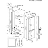 Electrolux ENT6NE18S Indbygget 257 L Hvid