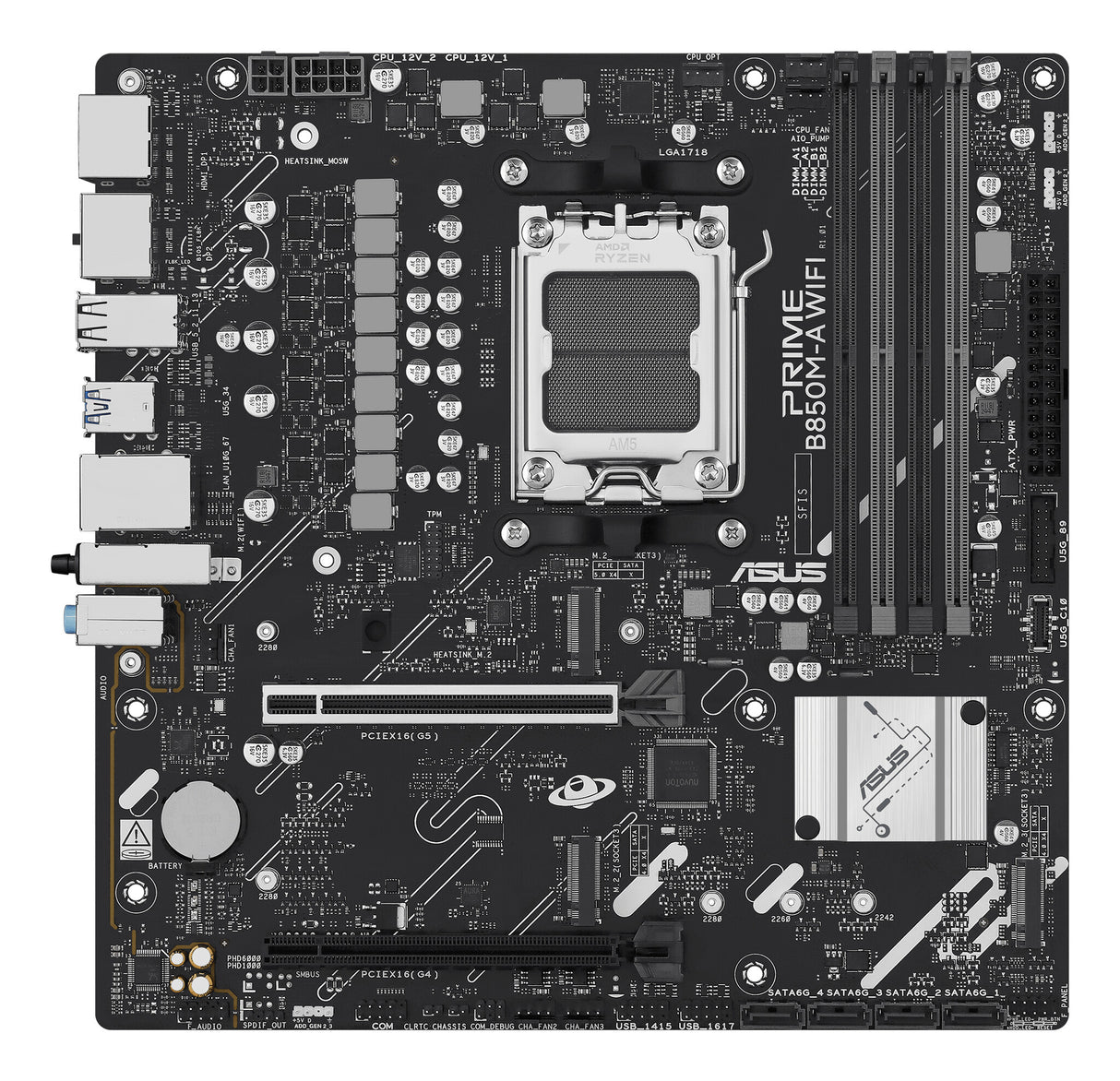 ASUS PRIME B850M-A WIFI AMD B850 Sokkel AM5 micro ATX